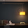 Pendel para pantalla, lámpara colgante cable textil Negro Brillante RL04