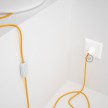 Cableado para lámpara de mesa, cable RM10 Rayón Amarillo 1,8 m. Elige el color de la clavija y del interruptor!