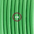 Cableado para lámpara de mesa, cable RM18 Rayón Verde Lima 1,8 m. Elige el color de la clavija y del interruptor!