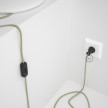 Cableado para lámpara de mesa, cable RN01 Lino Natural Neutro 1,8 m. Elige el color de la clavija y del interruptor!