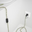 Cableado para lámpara de mesa, cable TN01 Lino Natural Neutro 1,8 m. Elige el color de la clavija y del interruptor!
