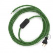 Cableado para lámpara de mesa, cable RX08 Algodón Bronte 1,8 m. Elige el color de la clavija y del interruptor!