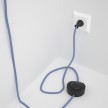 Cableado para lámpara de piso, cable RM07 Rayón Lila 3 m. Elige tu el color de la clavija y del interruptor!