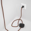 Cableado para lámpara de piso, cable RC23 Algodón Ciervo 3 m. Elige tu el color de la clavija y del interruptor!