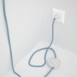 Cableado para lámpara de piso, cable RD75 ZigZag Azul Steward 3 m. Elige tu el color de la clavija y del interruptor!