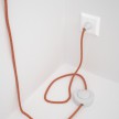 Cableado para lámpara de piso, cable RX07 Algodón Indian Summer 3 m. Elige tu el color de la clavija y del interruptor!