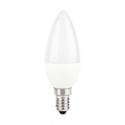 Bombillo blanco LED Vela C37 de 5W para socket E14 luz cálida - LCO019