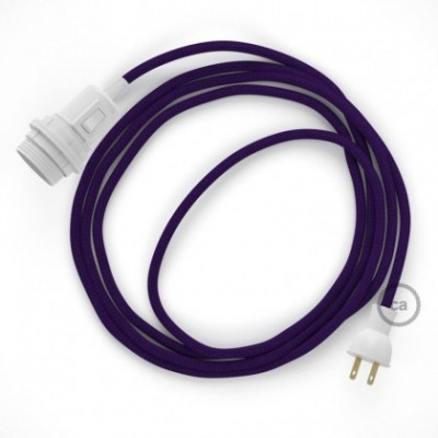 Crea tu Snake para pantalla con cable de Rayón Púrpura RM14, socket y enchufe, y trae la luz donde tu quieras.