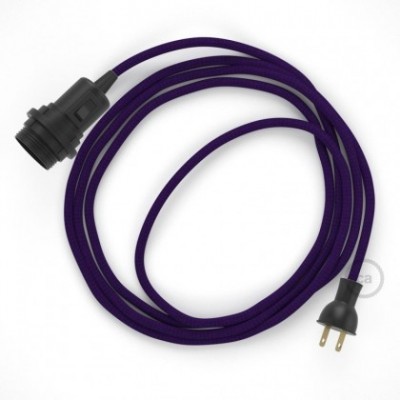 Crea tu Snake para pantalla con cable de Rayón Púrpura RM14, socket y enchufe, y trae la luz donde tu quieras.