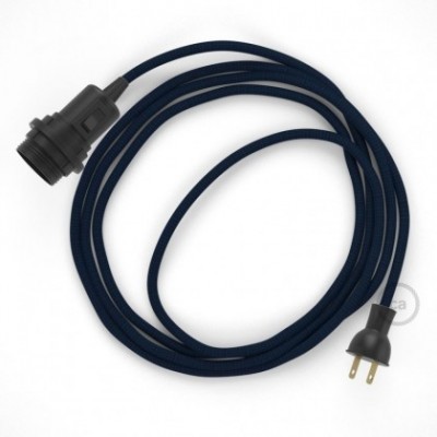 Crea tu Snake para pantalla con cable de Rayón Azul Marino RM20, socket y enchufe, y trae la luz donde tu quieras.