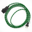 Crea tu Snake para pantalla con cable de Rayón Verde TM06, socket y enchufe, y trae la luz donde tu quieras.