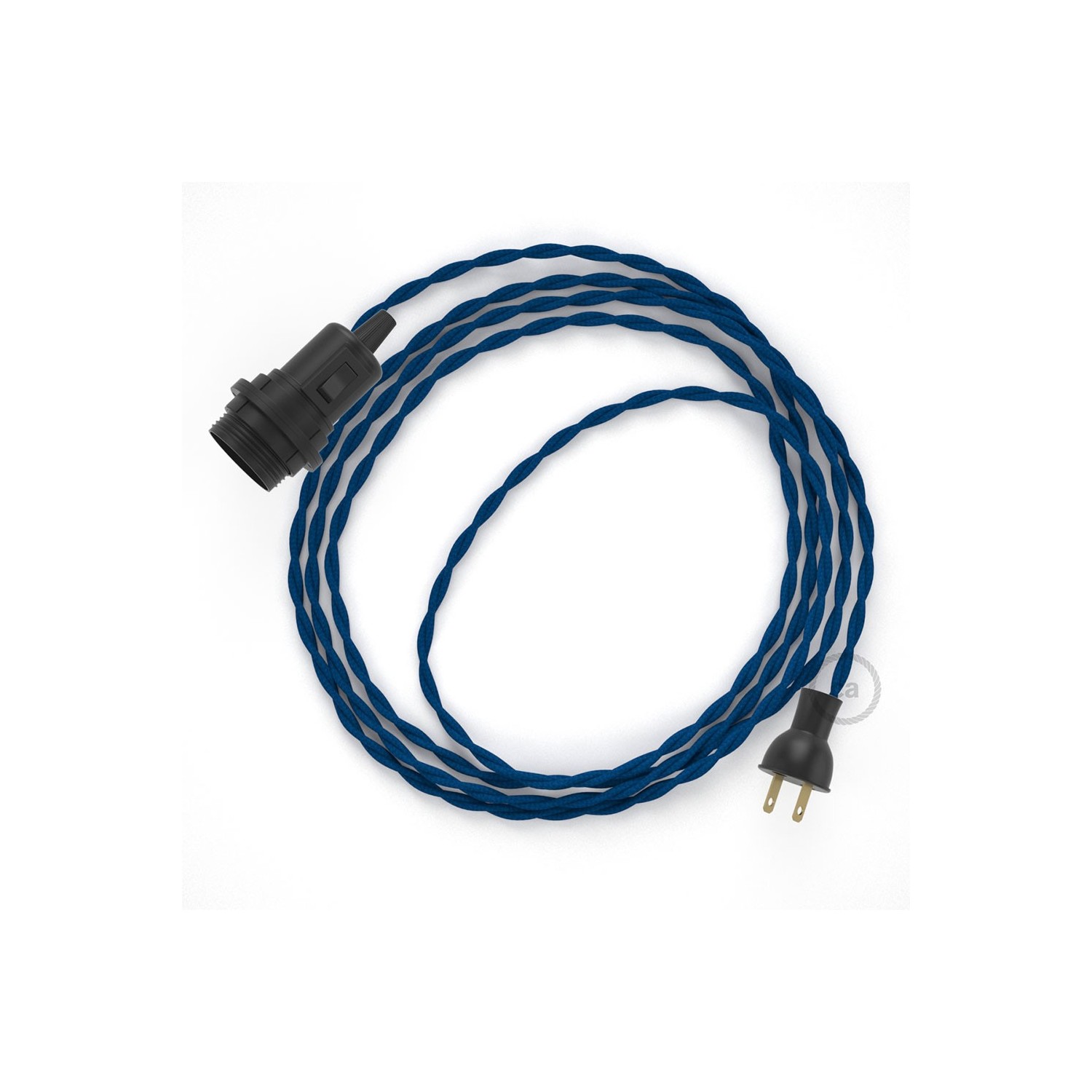 Crea tu Snake para pantalla con cable de Rayón Azul TM12, socket y enchufe, y trae la luz donde tu quieras.