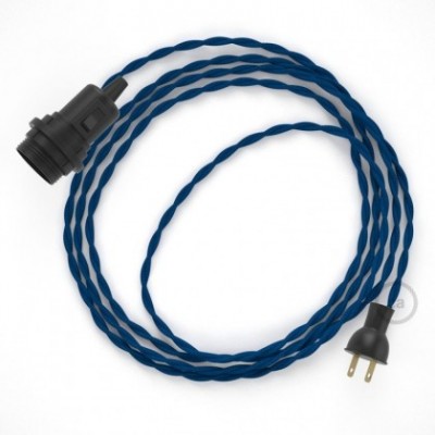 Crea tu Snake para pantalla con cable de Rayón Azul TM12, socket y enchufe, y trae la luz donde tu quieras.