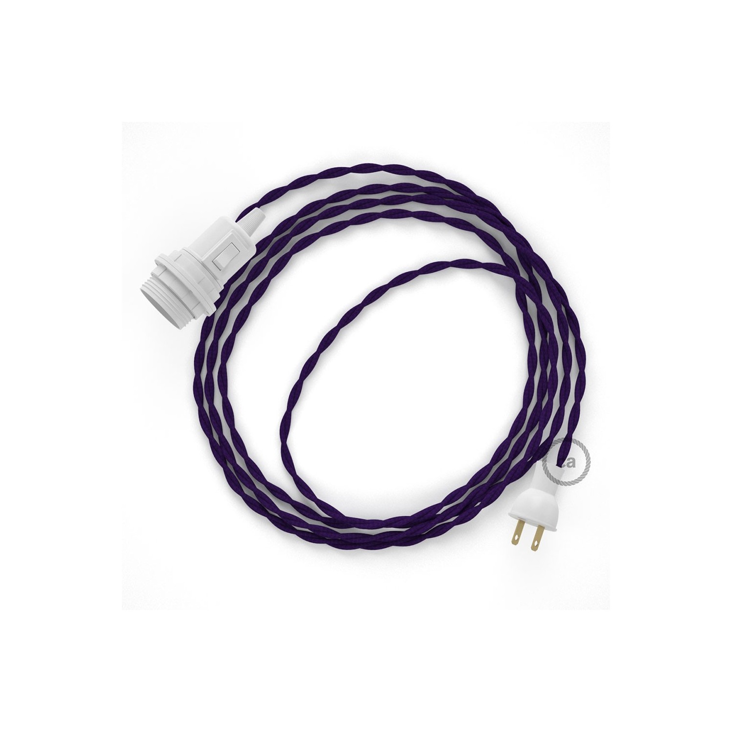 Crea tu Snake para pantalla con cable de Rayón Púrpura TM14, socket y enchufe, y trae la luz donde tu quieras.