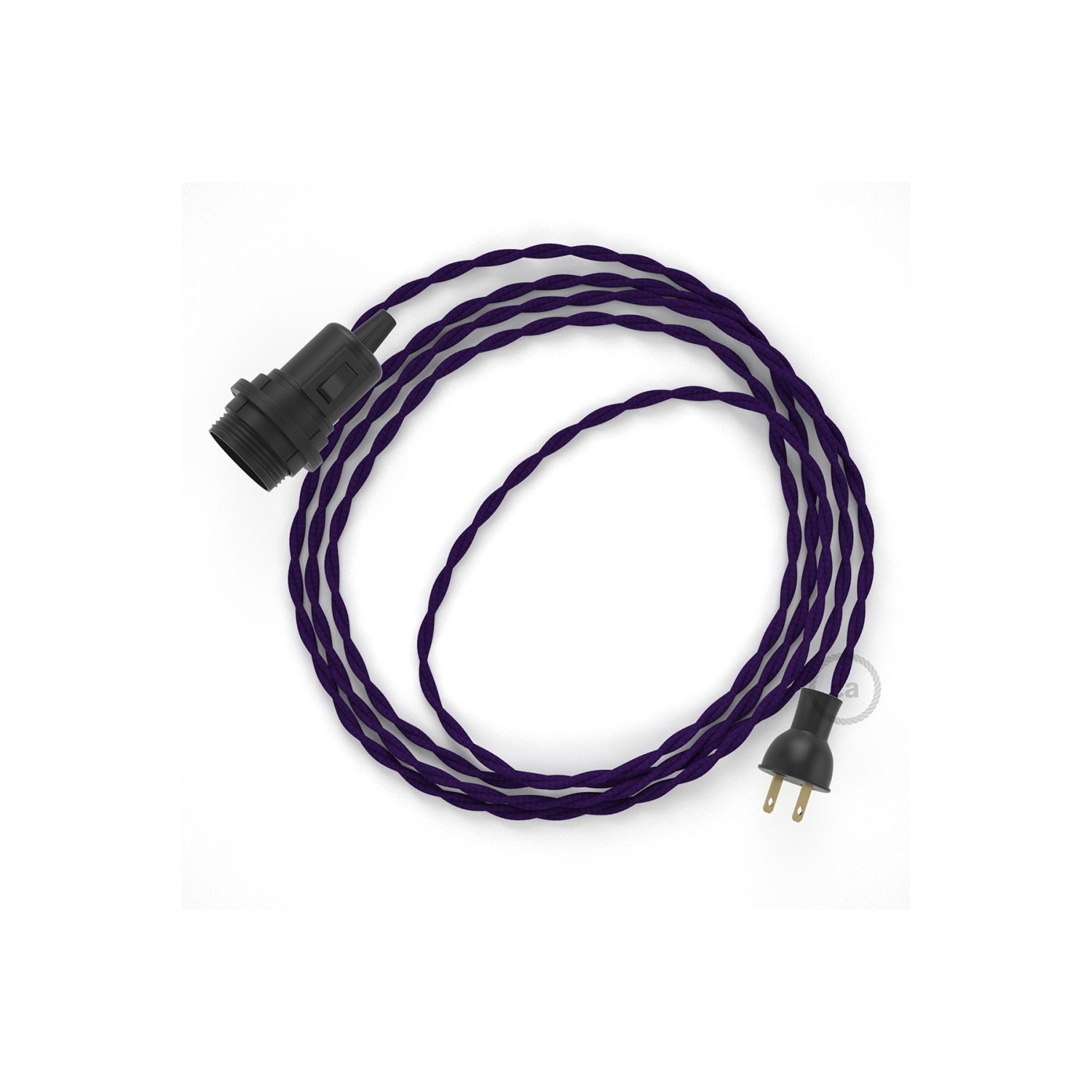 Crea tu Snake para pantalla con cable de Rayón Púrpura TM14, socket y enchufe, y trae la luz donde tu quieras.