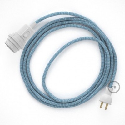 Crea tu Snake para pantalla con cable ZigZag Azul Steward RD75, socket y enchufe, y trae la luz donde tu quieras.