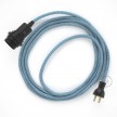 Crea tu Snake para pantalla con cable ZigZag Azul Steward RD75, socket y enchufe, y trae la luz donde tu quieras.