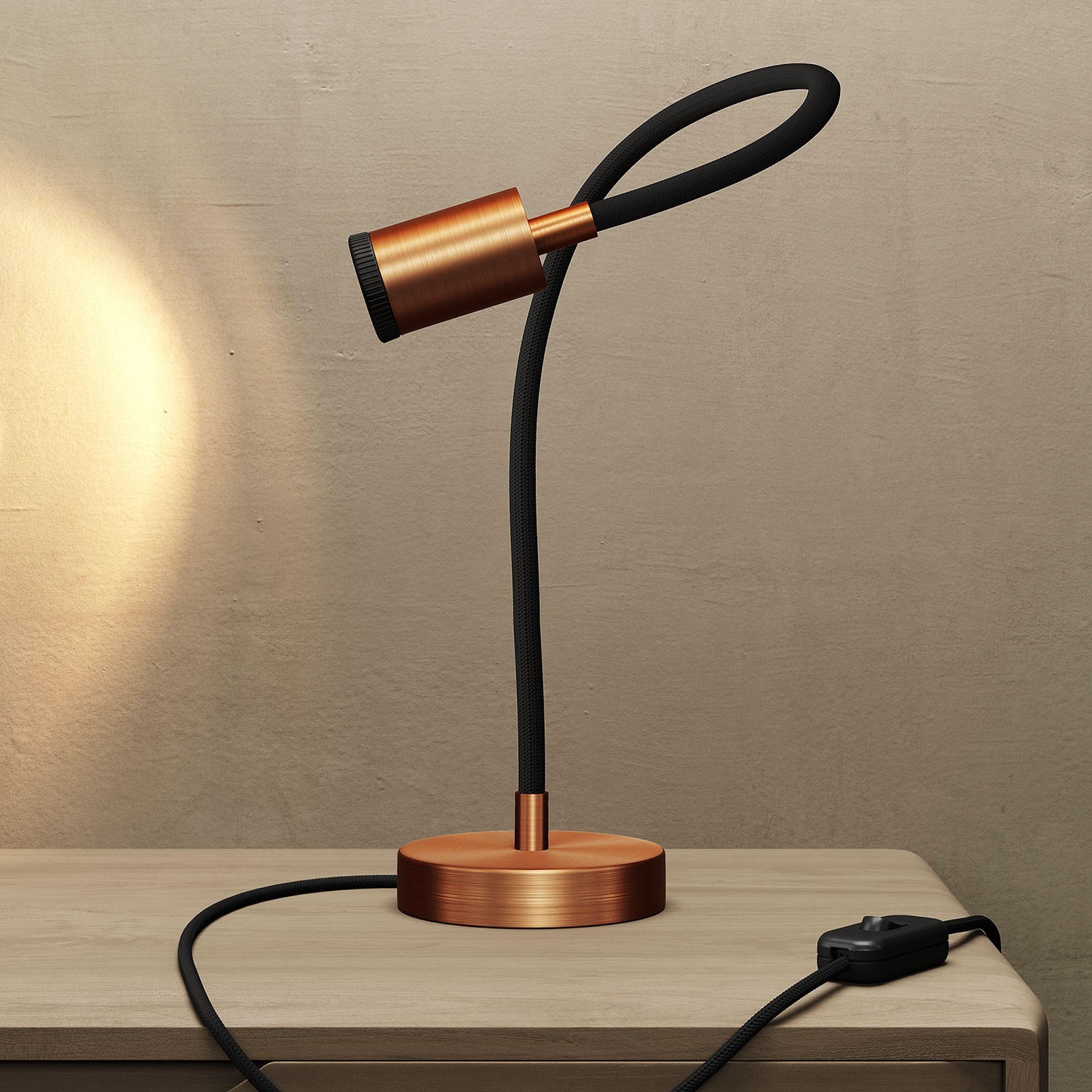 Lámpara de mesa flexible "Table Flex GU1d0" con mini bombillo LED