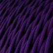 Cable Eléctrico Trenzado Recubierto en tejido Efecto Seda Color Sólido, Púrpura TM14