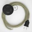 Cableado para lámpara de pie, cable RN01 Lino Natural Neutro 3 m. Elige tu el color de la clavija y del interruptor!