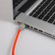 Cable LAN - Ethernet Textil RF15 Naranja Fluorescente - Cat 5e - RJ45