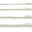 Cordón 3XL, cable eléctrico 3x0,75, recubierto en algodón en bruto. Diámetro: 30mm.