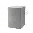 Pantalla de cemento Cubo completo de prensaestopa y socket E27