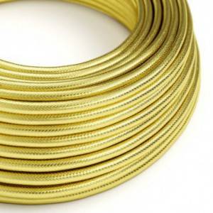 Cable Eléctrico Redondo recubierto de cobre 100% Acabado Oro