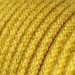 Cable Eléctrico Redondo recubierto en tejido de Rayón Color Sólido Limón RM31