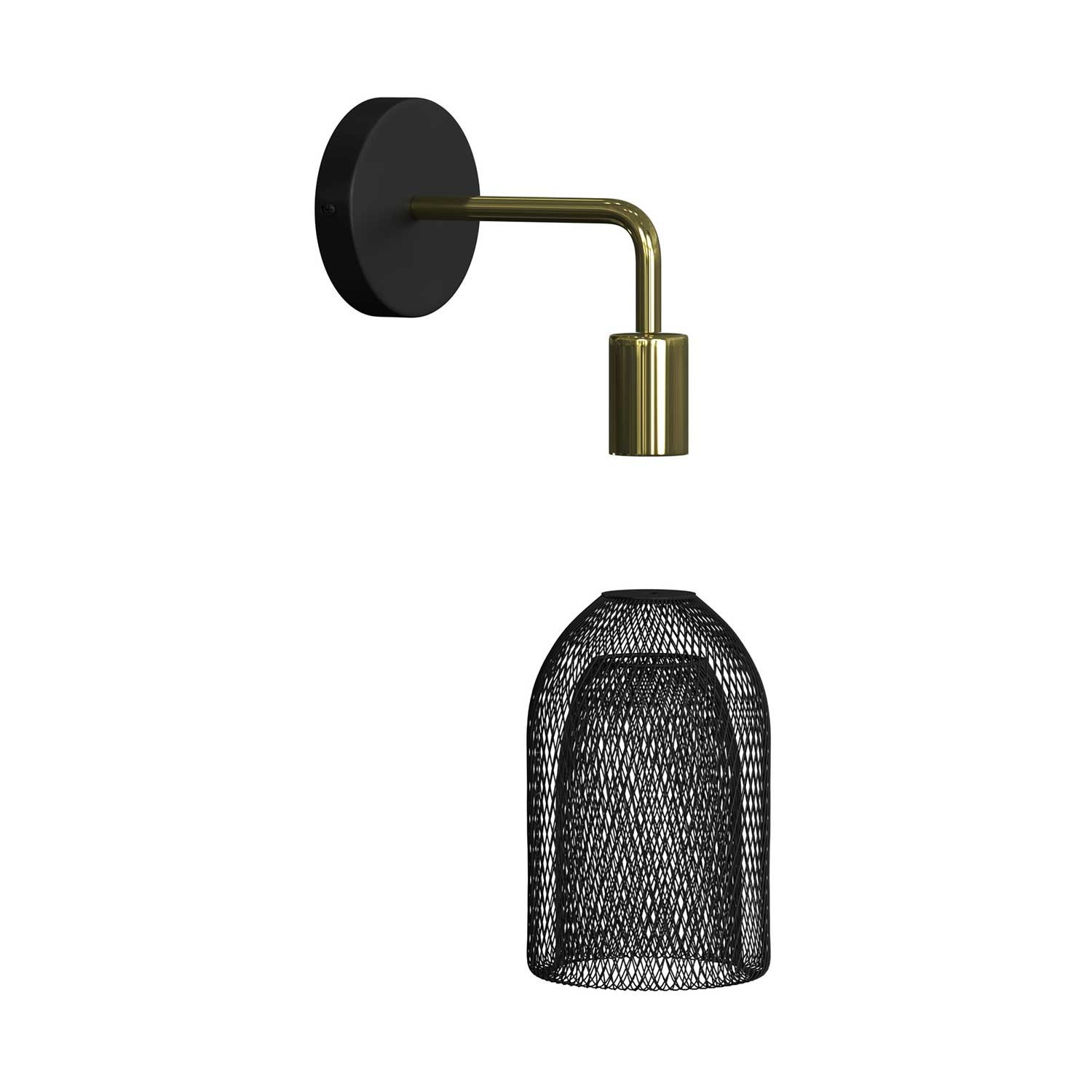 Lámpara de pared tipo farol Metal Industrial con jaula Ghostbell
