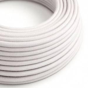 Cable eléctrico redondo cubierto por tela de algodón liso de color Rosa pálido RC16