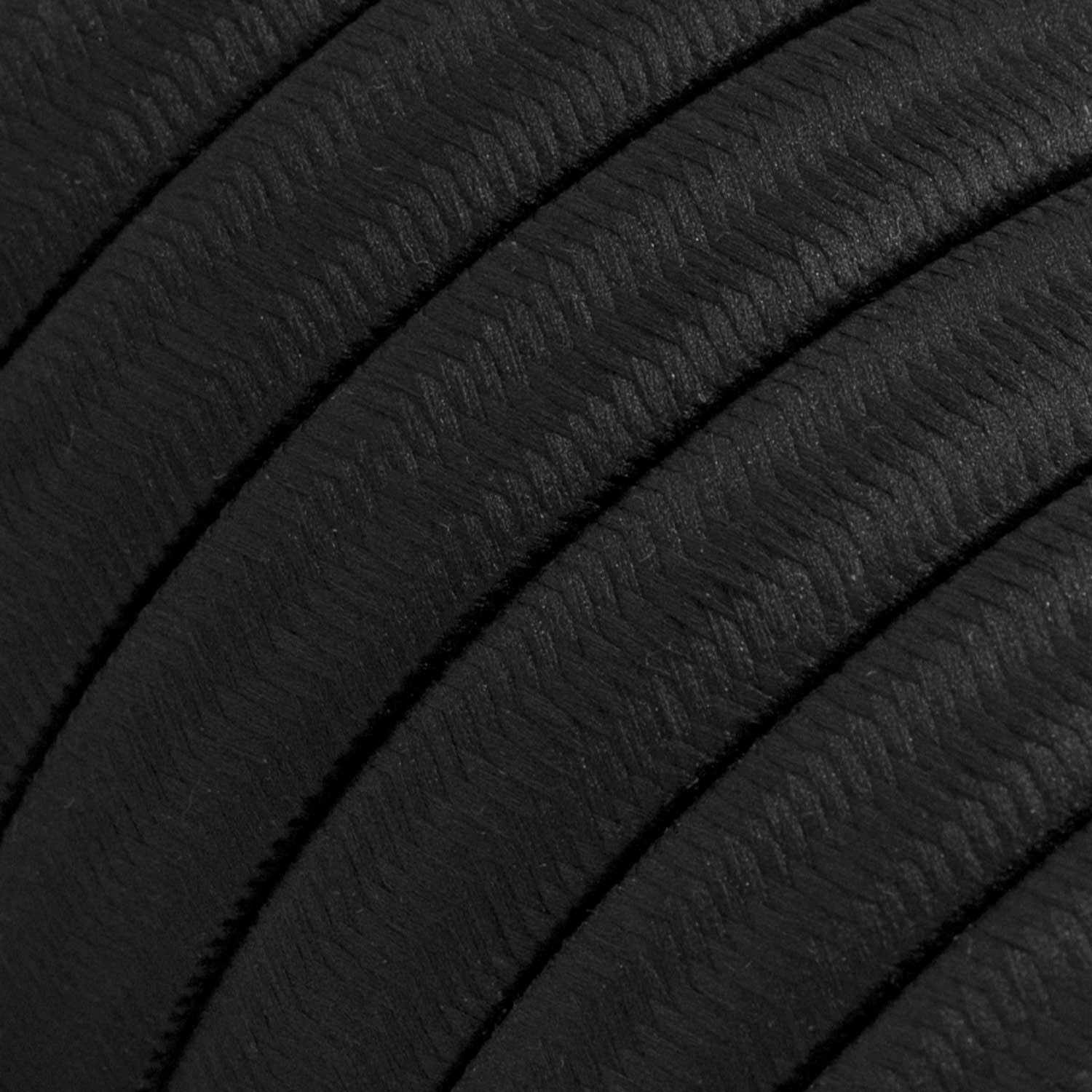 Kit Wiggle Filé System - con 3m cable textil guirnalda y 5 accesorios de madera pintados de negro