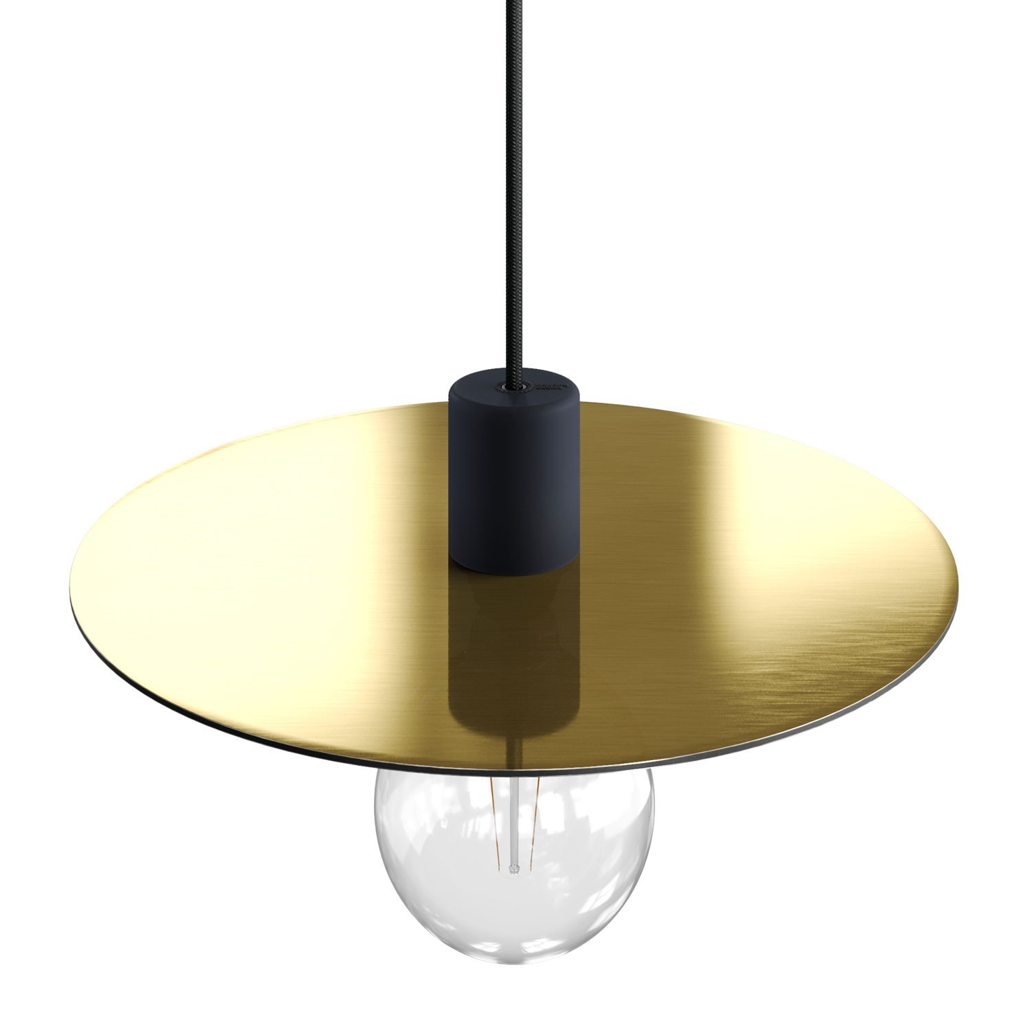 Placa Dibond extragrande "Ellepì" para lámparas colgantes de exterior, diámetro 40cm - Made in Italy