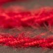 Cable eléctrico trenzado Marlene revestido en tejido efecto Furry Rojo TP09