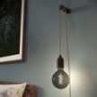 Rolé, soporte de madera para amarre de cable para lámpara colgante de pared