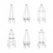 Cage cuadrado - Estructura para lámparas tipo araña