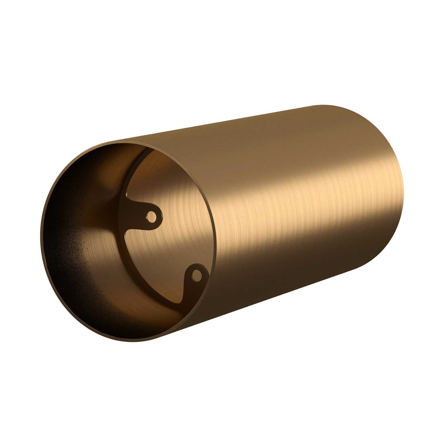 Tub-E12, spotlight pipe with E12 double ferrule socket - Brushed bronze