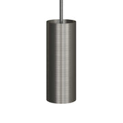 Tub-E12, spotlight pipe with E12 double ferrule socket - Brushed titanium