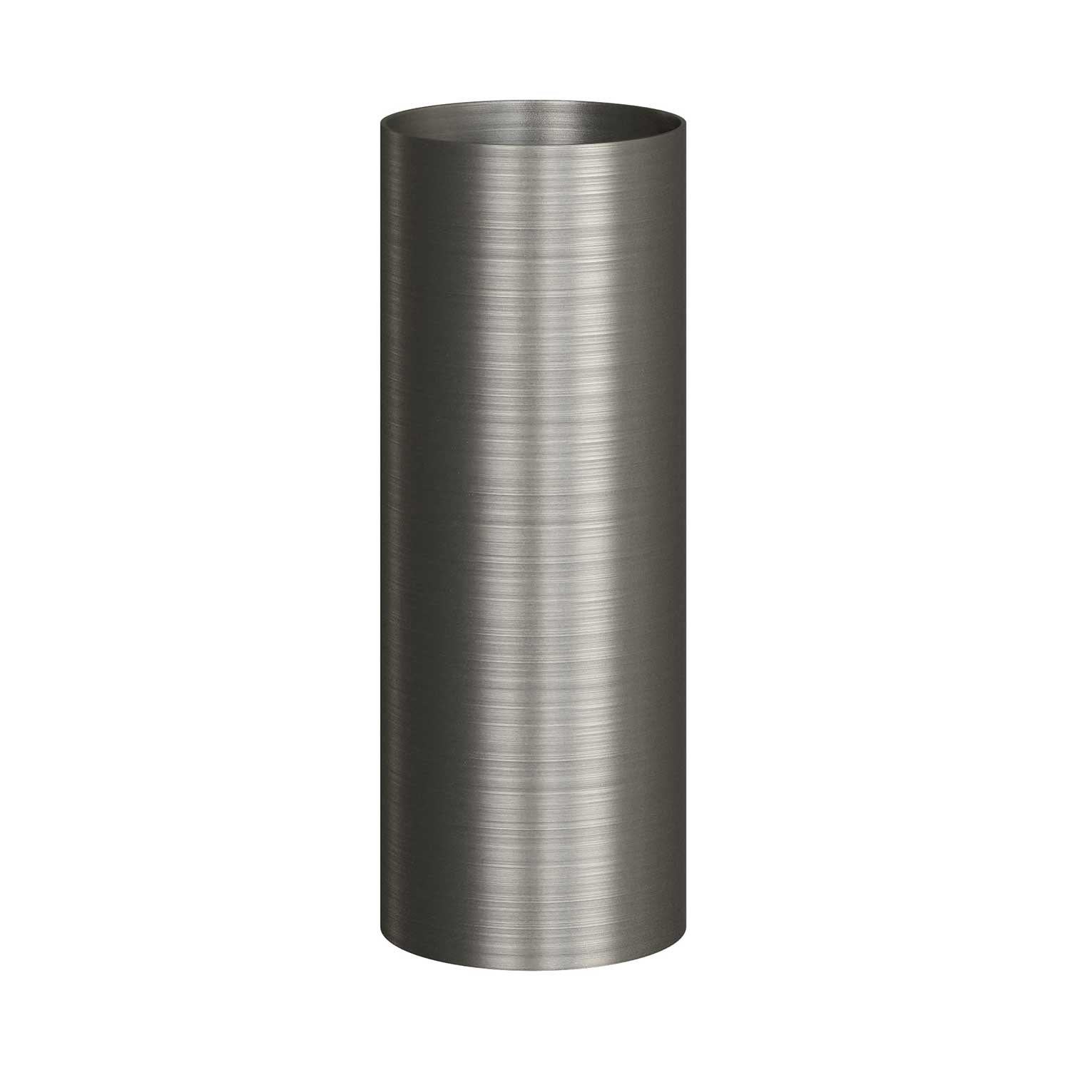 Tub-E12, spotlight pipe with E12 double ferrule socket - Brushed titanium