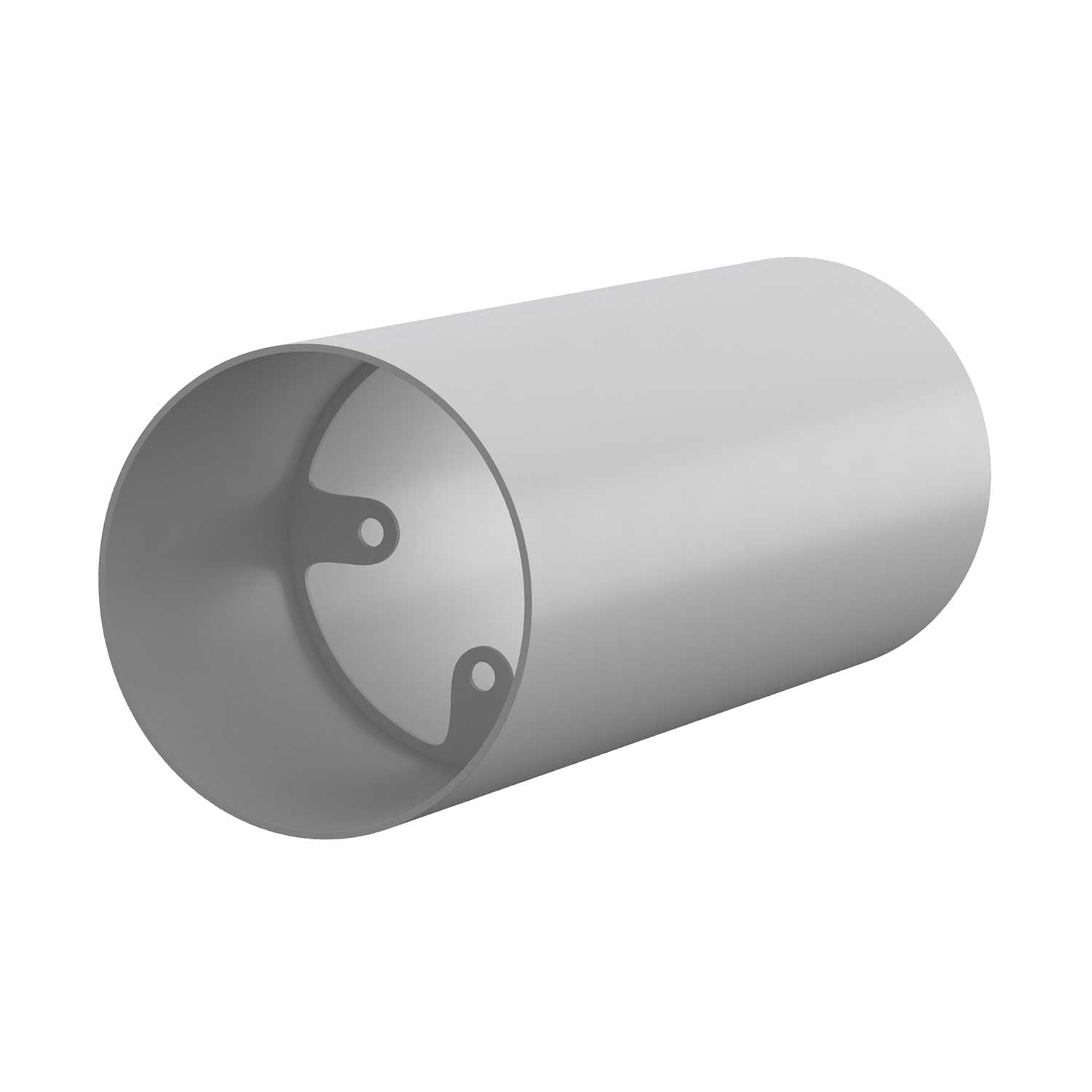 Tub-E12, spotlight pipe with E12 double ferrule socket - Matt White