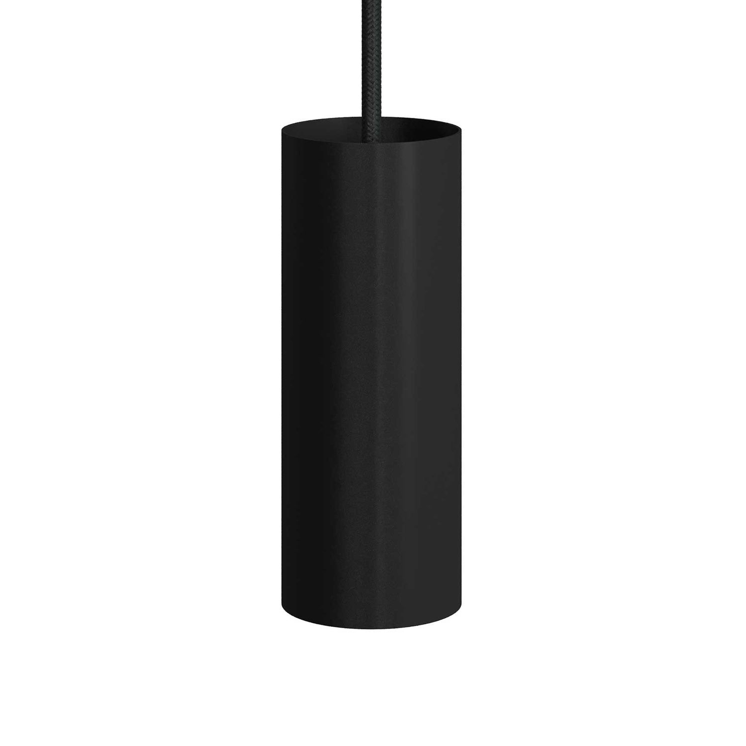 Tub-E12, spotlight pipe with E12 double ferrule socket - Black