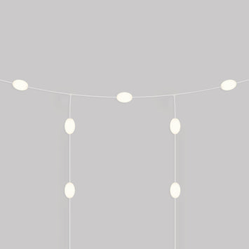 Cadena de luces Outdoor Net de 7 luces para exterior Blanco Arena, con enchufe US - Marina GRID