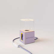 Cubetto table lamp with US plug, "Buonanotte fiorellino" Ghost bulb - Santomanifesto