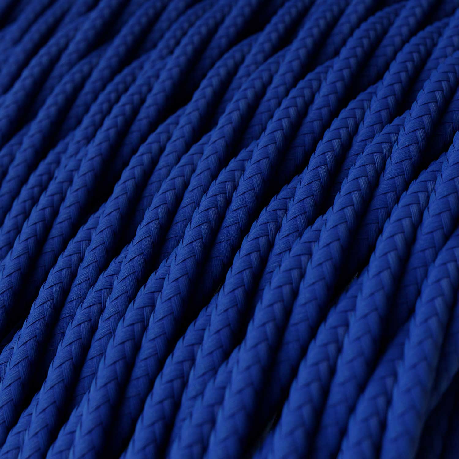 Blue Rayon covered Twisted electric cable - TM12