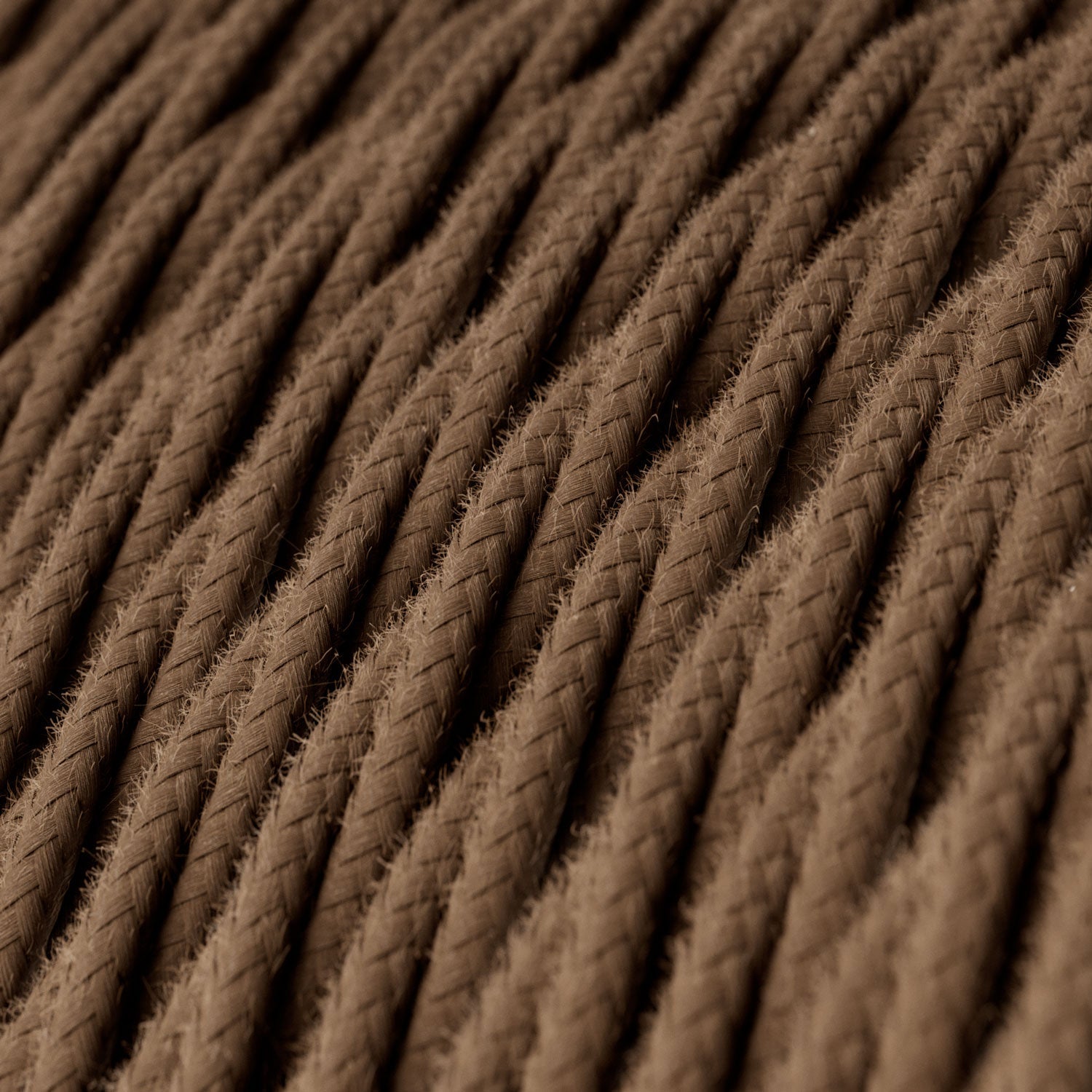Brown Cotton covered Twisted electric cable - TC13
