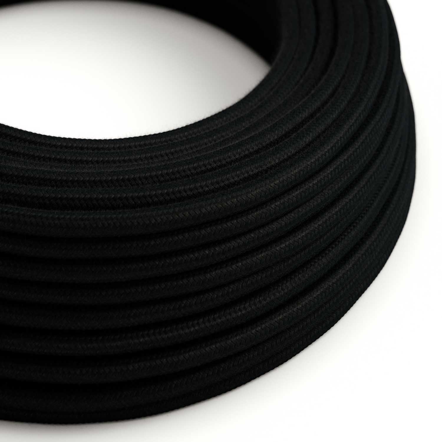 Cloth Covered Wire - Black Cotton RC04 - UL Listed