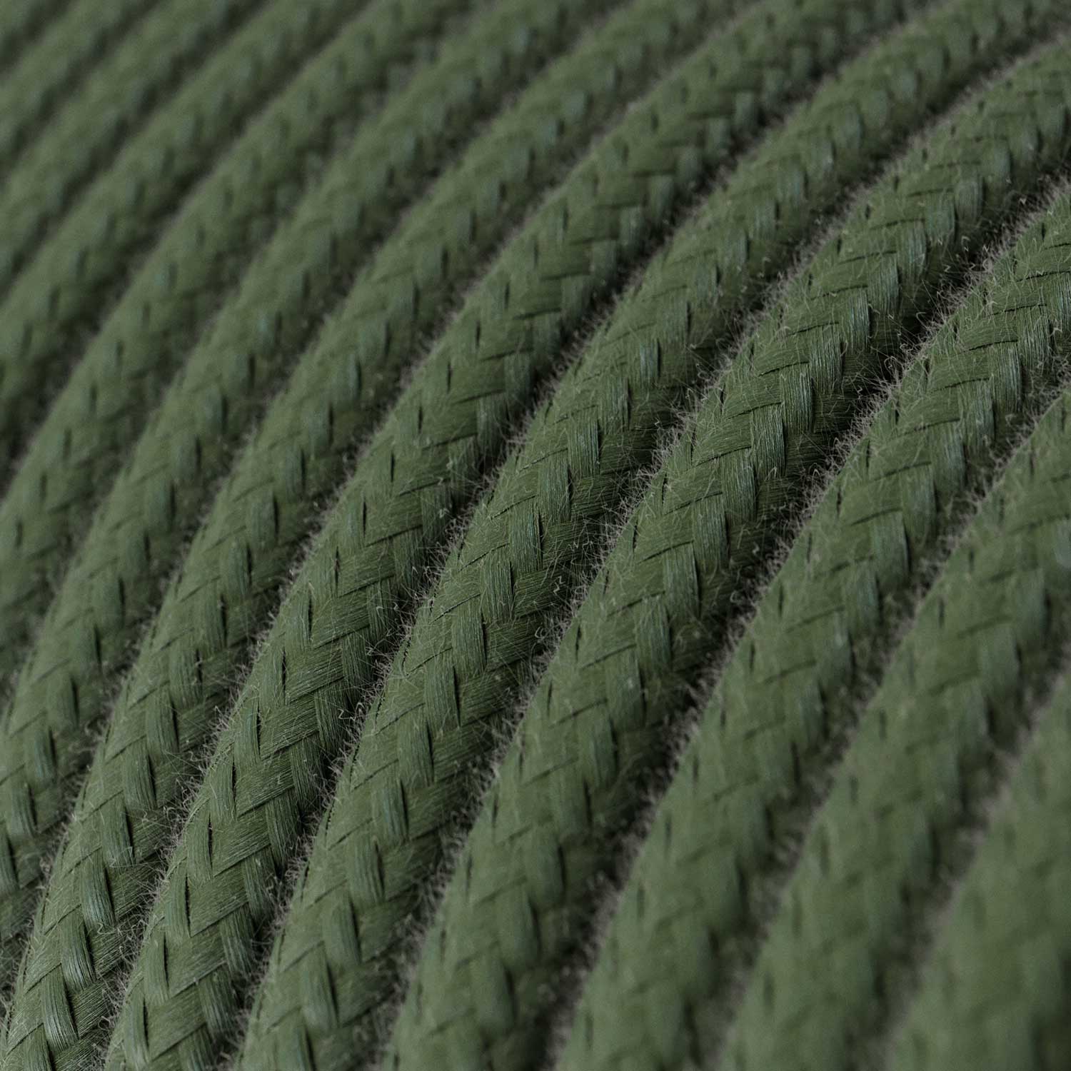 Cloth Covered Wire - Gray Green Cotton RC63 - UL Listed
