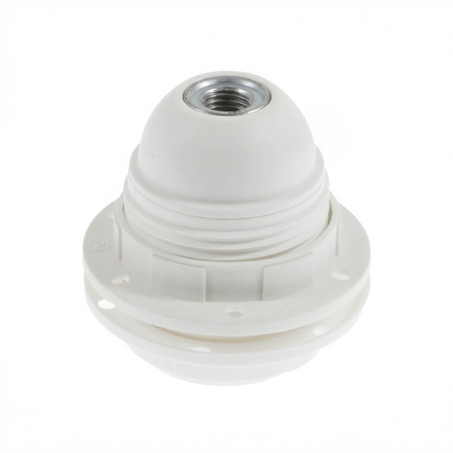 Double Ferrule Thermoplastic E26 light bulb socket kit - White