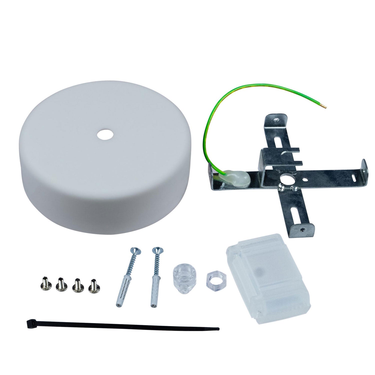 EIVA Kit Rosone in Silicone Soft Touch per Esterno IP65 - Sistema Modulair - Grigio ghiaccio