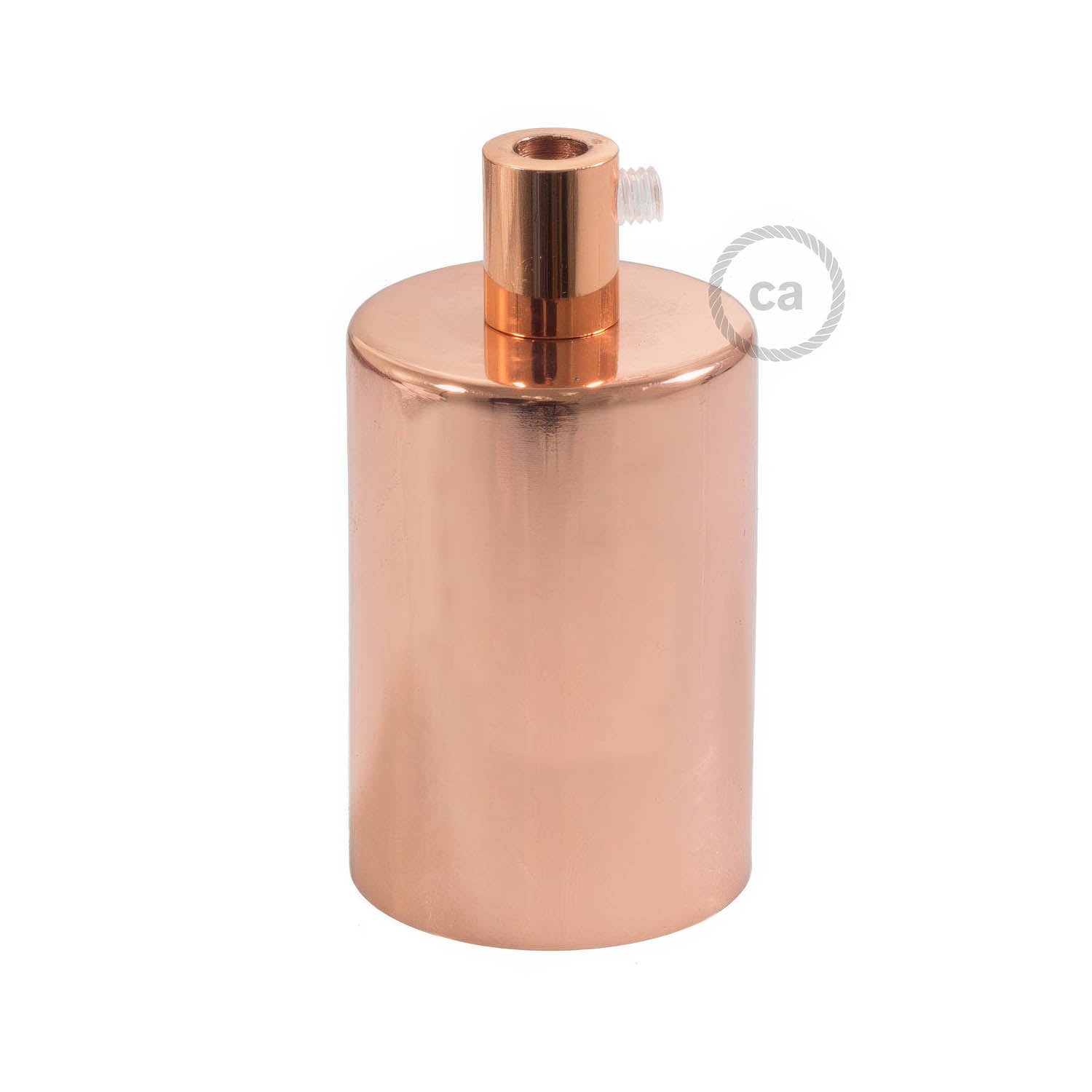 Flat Top Metal UL E26 light bulb socket kit - Copper Rame Cilindrico